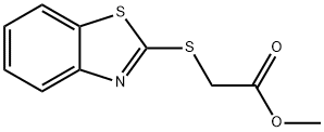 Acetic acid,2-(2-benzothiazolylthio)-, methyl ester Structural