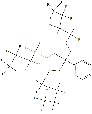 TRIS(1H,1H,2H,2H-PERFLUOROHEXYL)PHENYLTIN Structural