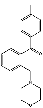 4'-FLUORO-2-MORPHOLINOMETHYL BENZOPHENONE Structural