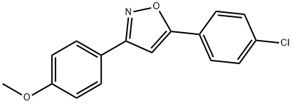 Isoxazole, 5-(4-chlorophenyl)-3-(4-Methoxyphenyl)- Structural