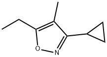Isoxazole, 3-cyclopropyl-5-ethyl-4-methyl- (8CI) Structural