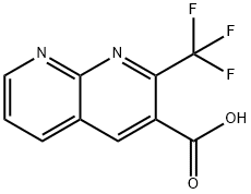 2-(TRIFLUOROMETHYL)-1,8-NAPHTHYRIDINE-3-CARBOXYLIC ACID Structural