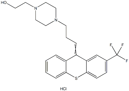 thioxanthene,9-(3-(4-(2-hydroxyethyl)piperazinyl)propylidene)-2-trifluorometh