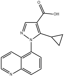 5-CYCLOPROPYL-1-QUINOLIN-5-YL-1H-PYRAZOLE-4-CARBOXYLIC ACID