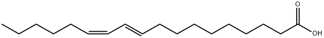 10E,12Z-octadecadienoic acid Structural