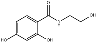 2,4-Dihydroxy-N-(2-hydroxyethyl)benzamide Structural