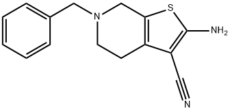 2-AMINO-6-BENZYL-4,5,6,7-TETRAHYDRO-THIENO[2,3-C]PYRIDINE-3-CARBONITRILE Structural