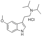 5-METHOXY-3-(2-DIISOPROPYLAMINOETHYL)INDOLE HYDROCHLORIDE Structural