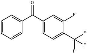 3-FLUORO-4-(TRIFLUOROMETHYL)BENZOPHENONE Structural