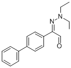 Glyoxal, biphenylyl-, diethyl hydrazone Structural