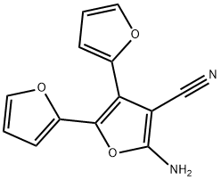 2-AMINO-3-CYANO-4,5-DI(FUR-2-YL)FURAN Structural