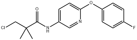 N1-[6-(4-FLUOROPHENOXY)-3-PYRIDYL]-3-CHLORO-2,2-DIMETHYLPROPANAMIDE