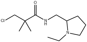 N1-[(1-ETHYLTETRAHYDRO-1H-PYRROL-2-YL)METHYL]-3-CHLORO-2,2-DIMETHYLPROPANAMIDE Structural