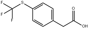 4-(TRIFLUOROMETHYLTHIO)PHENYLACETIC ACID Structural