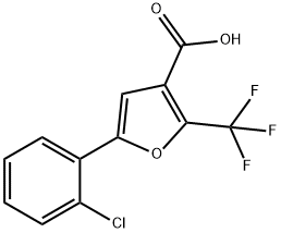 5-(2-CHLOROPHENYL)-2-(TRIFLUOROMETHYL)-3-FUROIC ACID Structural