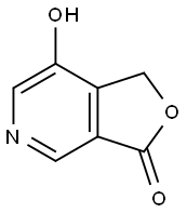 Furo[3,4-c]pyridin-3(1H)-one, 7-hydroxy- (9CI) Structural