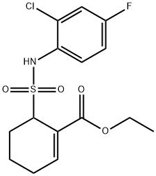 1-Cyclohexene-1-carboxylic acid, 6-[[(2-chloro-4-fluorophenyl)aMino]sulfonyl]-, ethyl ester