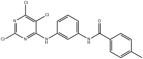 N1-(3-[(2,5,6-TRICHLOROPYRIMIDIN-4-YL)AMINO]PHENYL)-4-METHYLBENZAMIDE