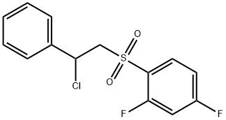 1-[(2-CHLORO-2-PHENYLETHYL)SULFONYL]-2,4-DIFLUOROBENZENE Structural