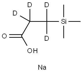 2,2,3,3-D4-3-(TRIMETHYLSILYL)PROPIONIC ACID SODIUM SALT Structural