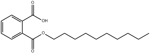decyl hydrogen phthalate Structural