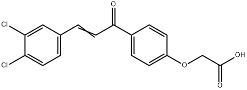 [4-[3-(3,4-DICHLOROPHENYL)-1-OXO-2-PROPENYL]PHENOXY]-ACETIC ACID