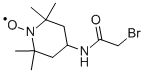 4-(2-BROMOACETAMIDO)-2,2,6,6-TETRAMETHYL-1-PIPERIDINYLOXY Structural