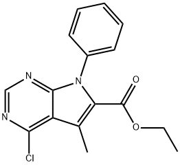 ETHYL 4-CHLORO-5-METHYL-7-PHENYL-7H-PYRROLO[2,3-D]PYRIMIDINE-6-CARBOXYLATE