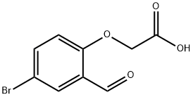 (4-BROMO-2-FORMYLPHENOXY)ACETIC ACID Structural