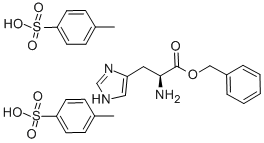 O-benzyl-L-histidine bis(toluene-p-sulphonate) Structural