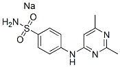 sodium N-(2,6-dimethyl-4-pyrimidinyl)sulphanilamidate Structural