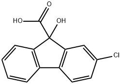 2-Chlror-9-hydroxy-9-fluorenecarboxylic acid