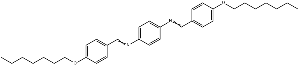 BIS(P-HEPTYLOXYBENZYLIDENE) P-PHENYLENEDIAMINE Structural