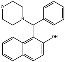 1-(MORPHOLINO(PHENYL)METHYL)NAPHTHALEN-2-OL Structural