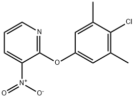 2-(4-CHLORO-3,5-DIMETHYLPHENOXY)-3-NITROPYRIDINE Structural