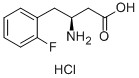 (S)-3-AMINO-4-(2-FLUOROPHENYL)BUTANOIC ACID HYDROCHLORIDE Structural