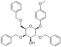 4-METHOXYPHENYL 2,4,6-TRI-O-BENZYL-BETA-D-GALACTOPYRANOSIDE Structural