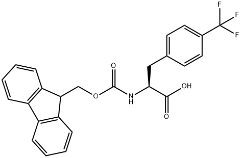 FMOC-L-4-Trifluoromethylphe  Structural