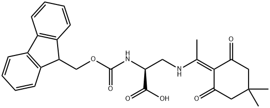 N-α –Fmoc-N-β-1-(4,4-dimethyl-2,6-dioxocyclohe Structural