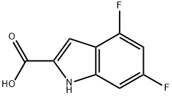 4,6-Difluoroindole-2-carboxylic acid Structural