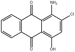 1-AMINO-2-CHLORO-4-HYDROXY-9,10-ANTHRACENEDIONE Structural