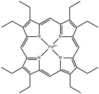 (octaethylporphyrinato)palladium(II) Structural