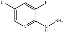 5-chloro-3-fluoro-2-hydrazinylpyridine Structural