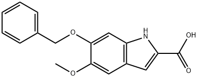 6-BENZYLOXY-5-METHOXYINDOLE-2-CARBOXYLIC ACID Structural