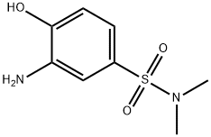 N1,N1-DIMETHYL-3-AMINO-4-HYDROXYBENZENE-1-SULFONAMIDE Structural