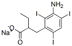 sodium 2-(3-amino-2,4,6-triiodobenzyl)butyrate Structural