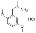 1-(2,5-DIMETHOXYPHENYL)-2-AMINOPROPANEHYDROCHLORIDE Structural