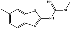 Guanidine, 1-methyl-3-(6-methyl-2-benzothiazolyl)- (8CI) Structural