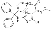 (Z)-2-(5-CHLORO-2-(TRITYLAMINO)THIAZOL-4-YL)-2-METHOXYIMINOACETIC ACID Structural