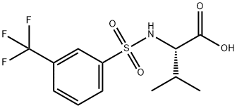 N-([3-(TRIFLUOROMETHYL)PHENYL]SULFONYL)VALINE Structural